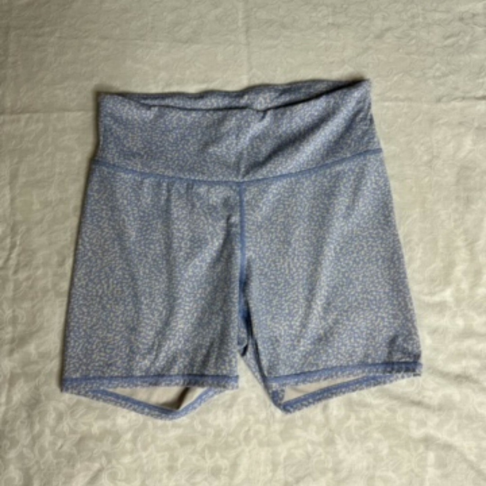Blue Patterned Women's Shorts